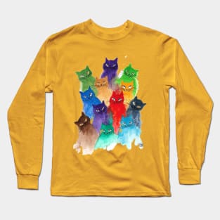 Colorful Cats, Kittens and more Long Sleeve T-Shirt